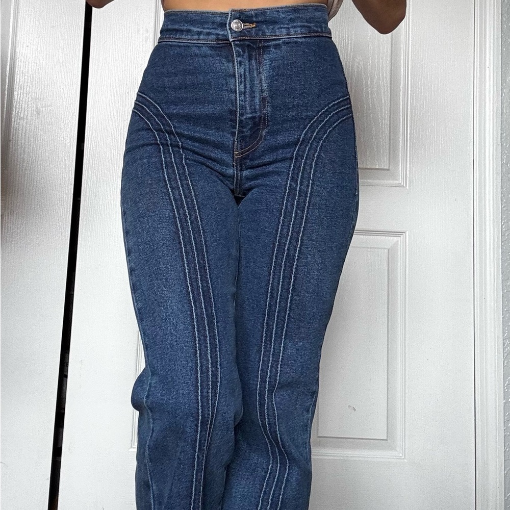 REVICE High Rise Dark Blue Jeans